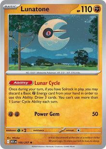 Lunatone ASC 105/217 Rare Holo