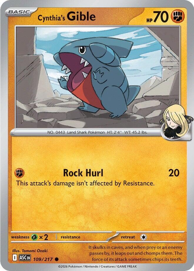 Cynthia's Gible ASC 109/217 Common