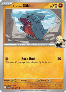 Cynthia's Gible ASC 109/217 Common