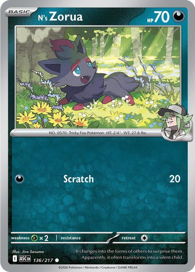 N's Zorua ASC 136/217 Common