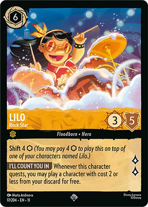 Lilo - Rock Star 17/204 Super Rare