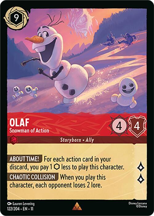 Olaf - Snowman of Action 122/204 Rare
