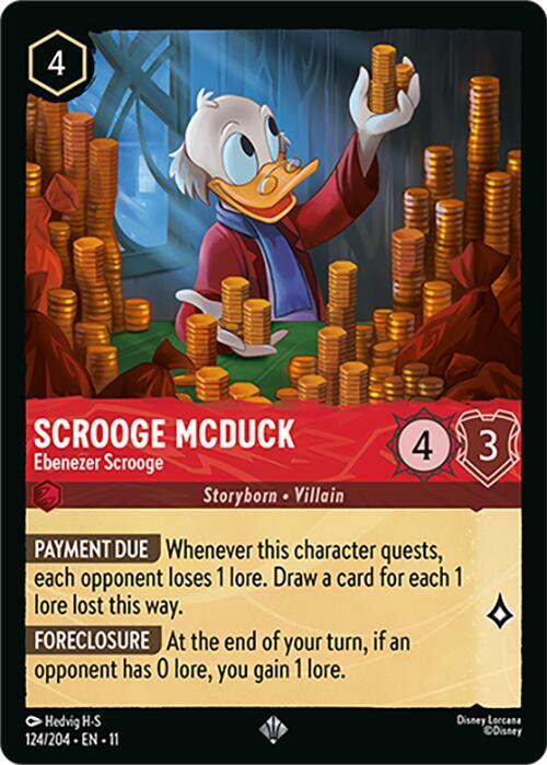 Scrooge McDuck - Ebenezer Scrooge 124/204 Super Rare