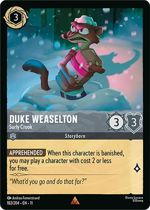 Duke Weaselton - Surly Crook 182/204 Rare