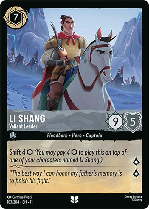 Li Shang - Valiant Leader 183/204 Uncommon