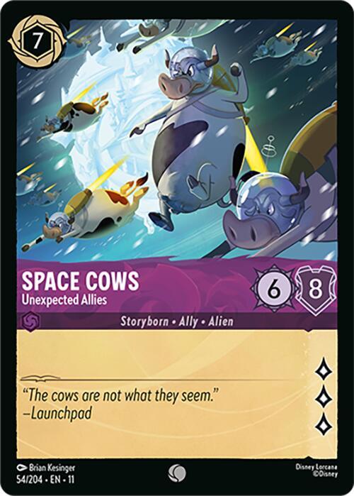 Space Cows - Unexpected Allies 54/204 Common