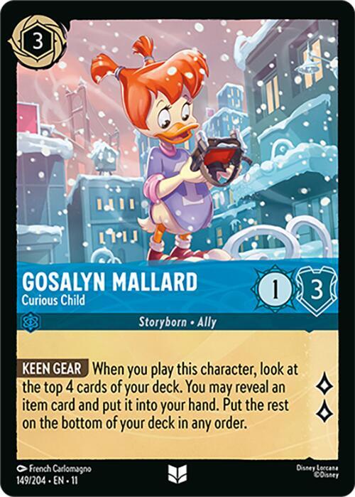Gosalyn Mallard - Curious Child 149/204 Uncommon