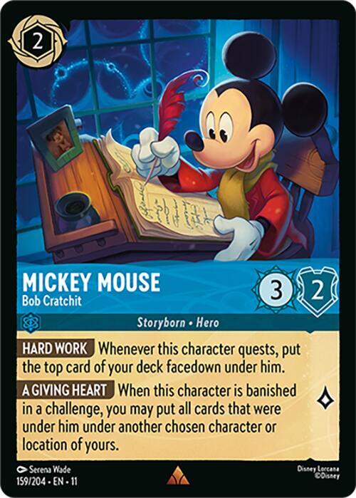 Mickey Mouse - Bob Cratchit 159/204 Rare