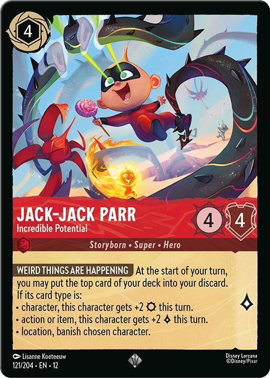 Jack-Jack Parr - Incredible Potential 121/204 Super Rare Wilds Unknown NM