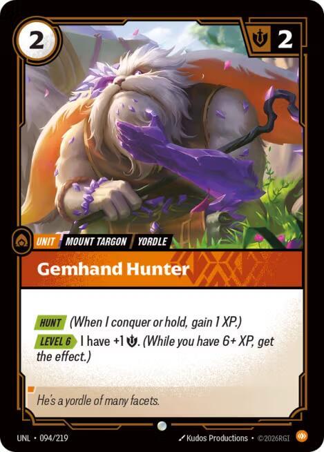 Gemhand Hunter UNL 094/219 Common