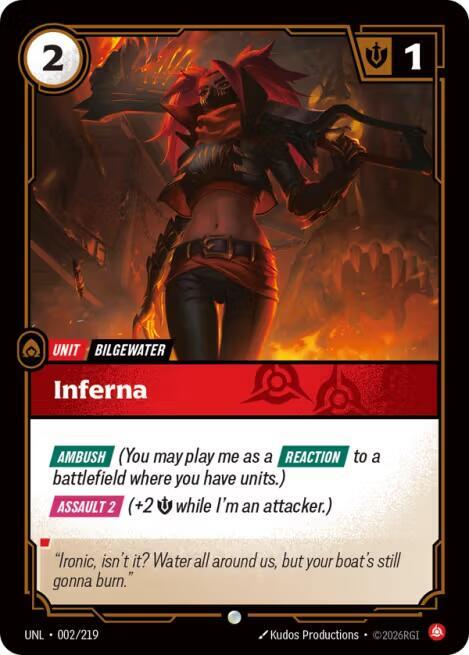 Inferna UNL 002/219 Common