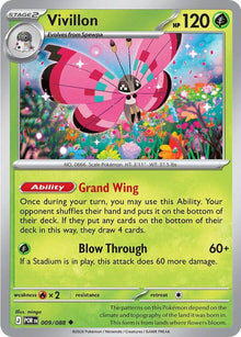 Vivillon POR 009/088 Uncommon Reverse Holo