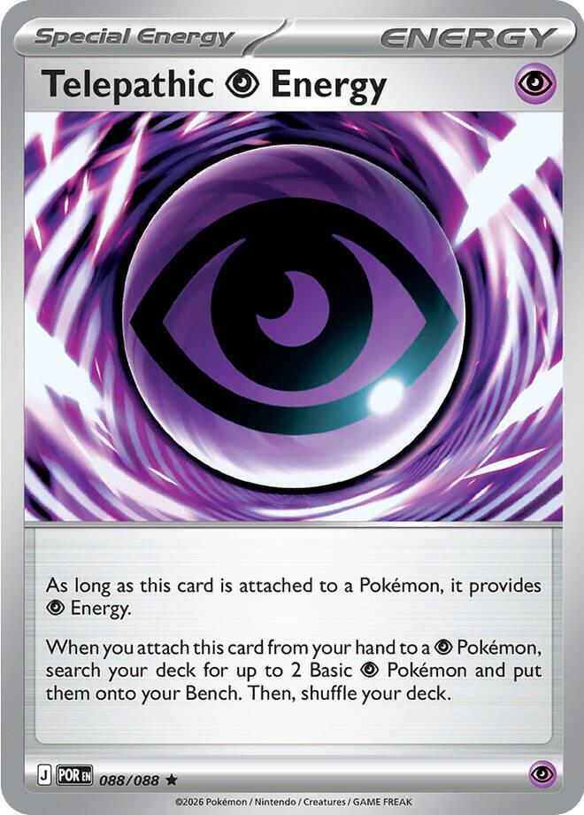 Telepathic Psychic Energy POR 088/088 Rare Holo