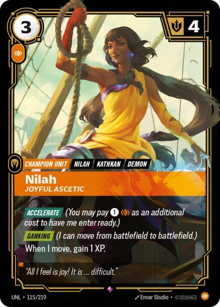 Nilah - Joyful Ascetic UNL 115/219 Rare