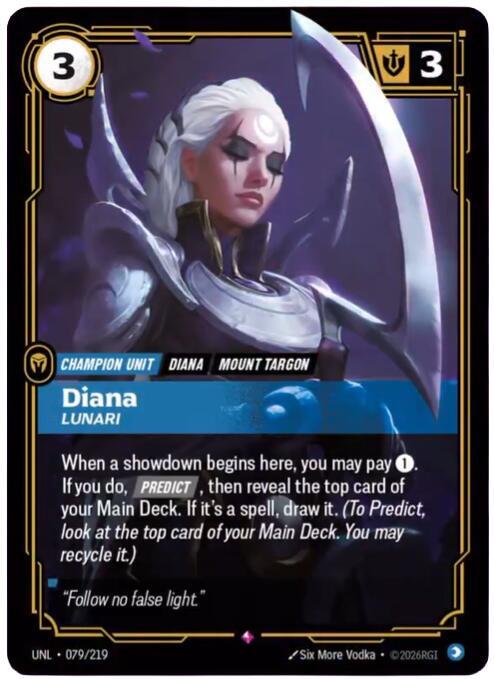 Diana - Lunari UNL 079/219 Rare