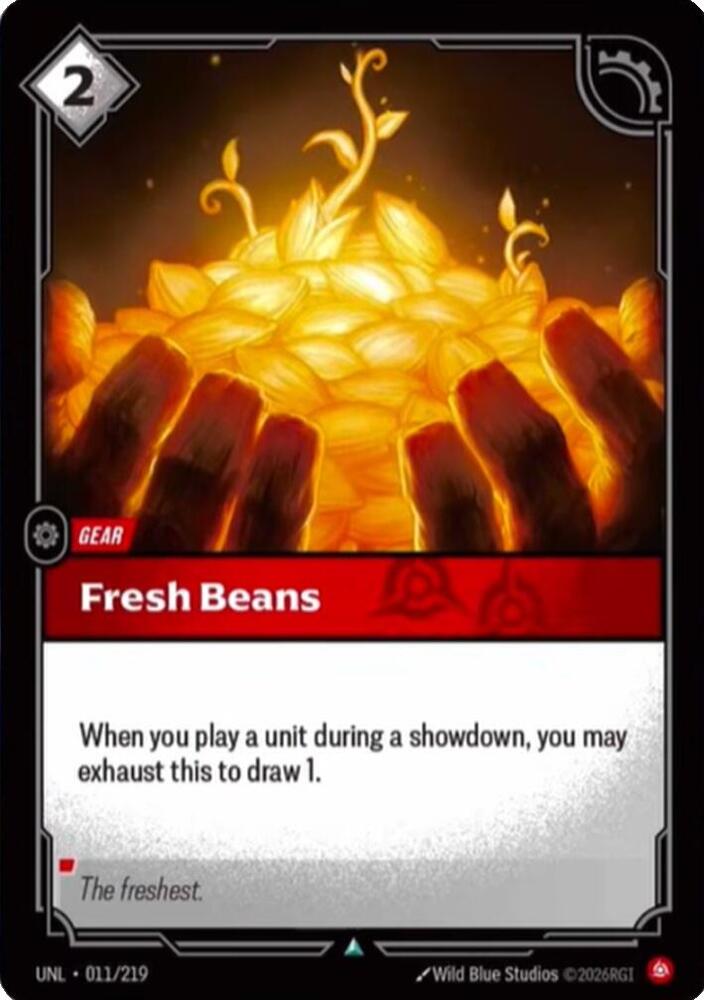 Fresh Beans UNL 011/219 Uncommon