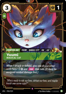Yuumi - Magical Cat UNL 056/219 Rare