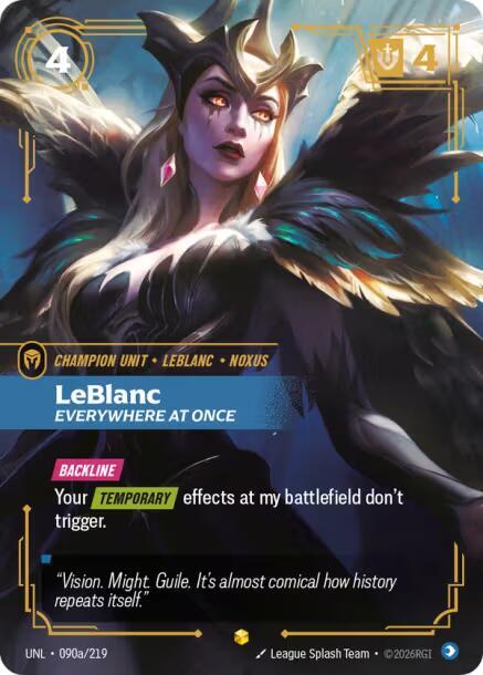 LeBlanc - Everywhere At Once (Alternate Art) UNL 090a/219 Showcase