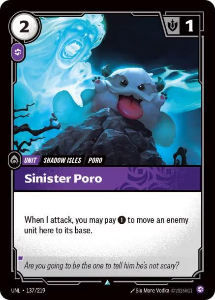 Sinister Poro UNL 137/219 Uncommon