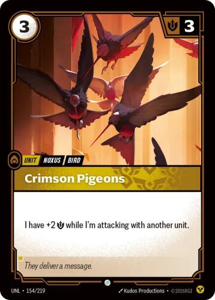 Crimson Pigeons UNL 154/219 Common