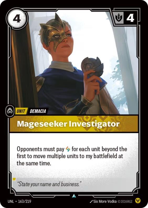 Mageseeker Investigator UNL 163/219 Uncommon