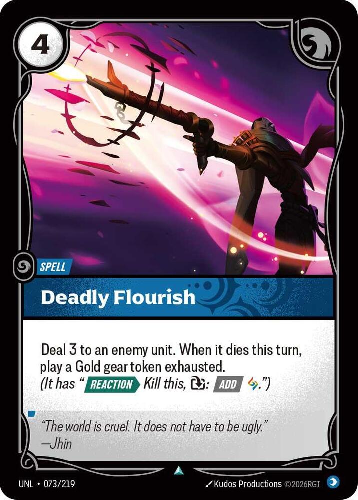 Deadly Flourish UNL 073/219 Uncommon