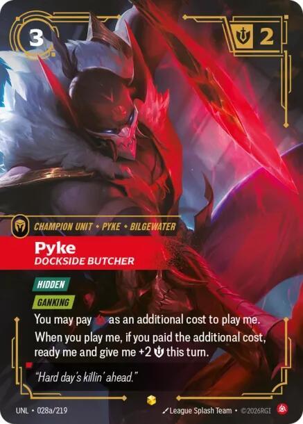 Pyke - Dockside Butcher (Alternate Art) UNL 028a/219 Showcase