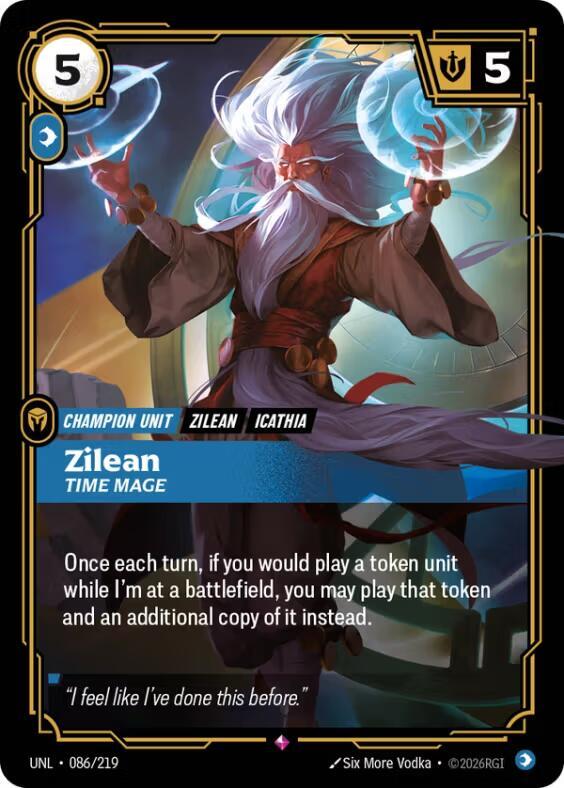 Zilean - Time Mage UNL 086/219 Rare