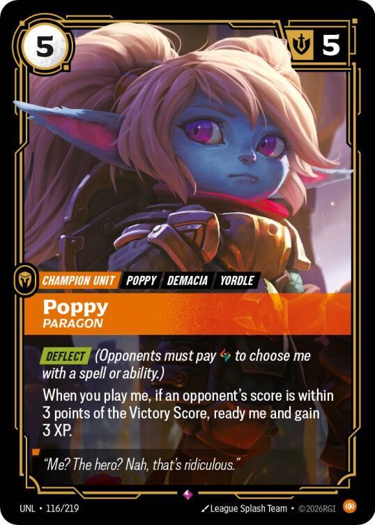 Poppy - Paragon UNL 116/219 Rare