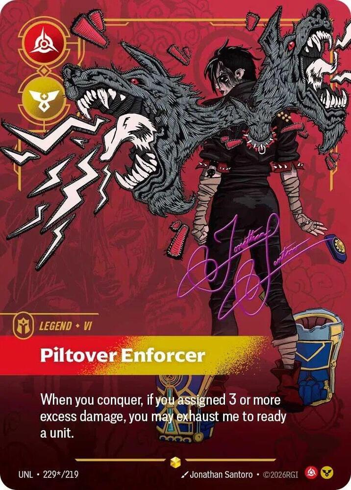 Vi - Piltover Enforcer (Signature) UNL 229*/219 Showcase