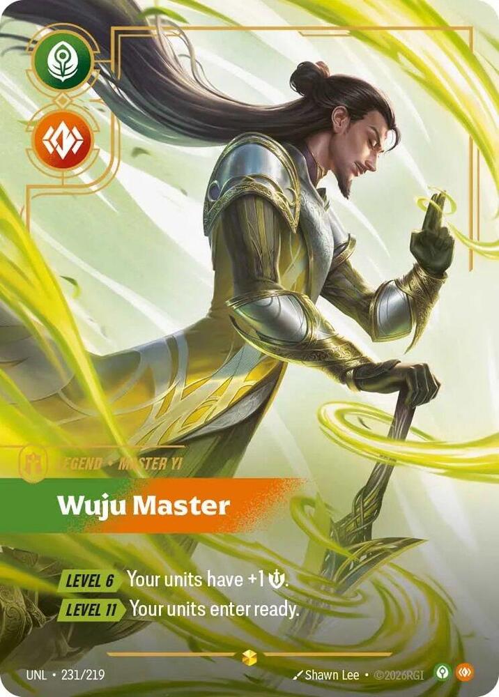 Master Yi - Wuju Master (Overnumbered) UNL 231/219 Showcase