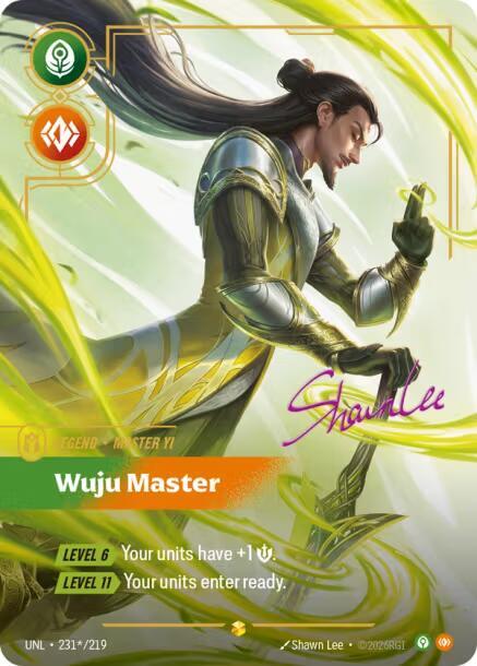 Master Yi - Wuju Master (Signature) UNL 231*/219 Showcase