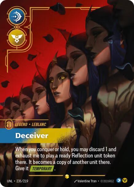 LeBlanc - Deceiver (Overnumbered) UNL 235/219 Showcase