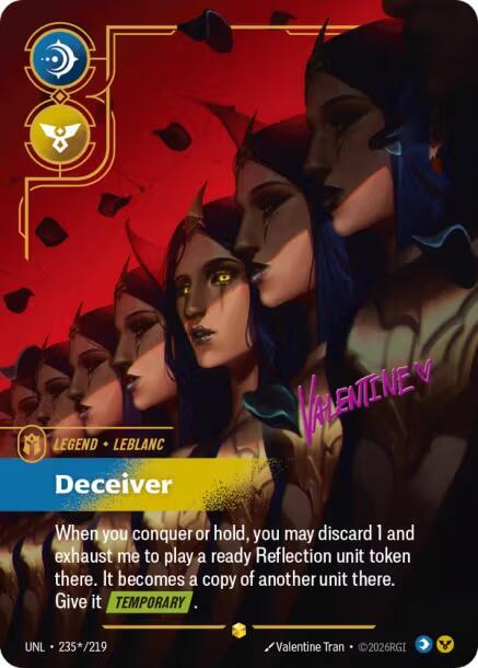 LeBlanc - Deceiver (Signature) UNL 235*/219 Showcase