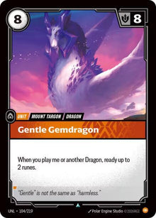 Gentle Gemdragon UNL 104/219 Uncommon