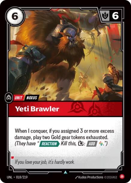 Yeti Brawler UNL 018/219 Uncommon
