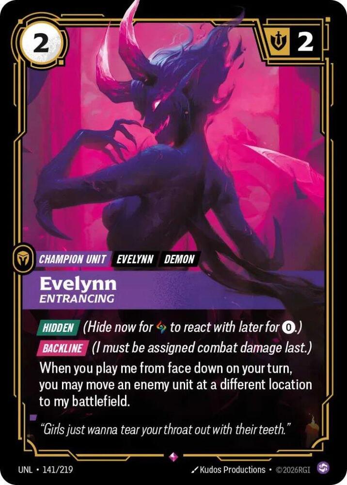 Evelynn - Entrancing UNL 141/219 Rare
