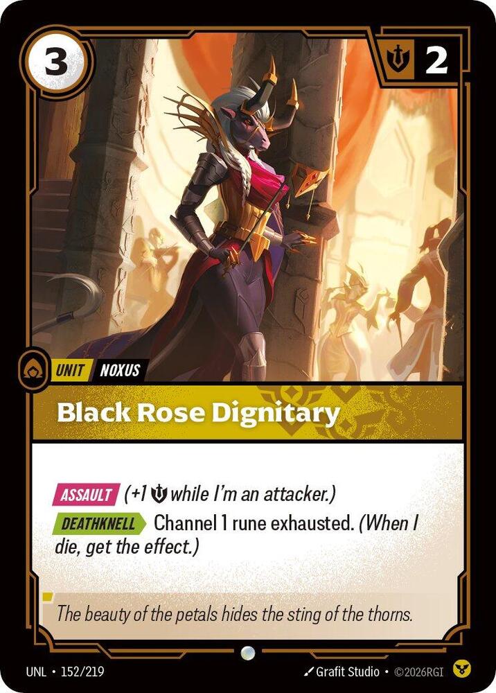 Black Rose Dignitary UNL 152/219 Common