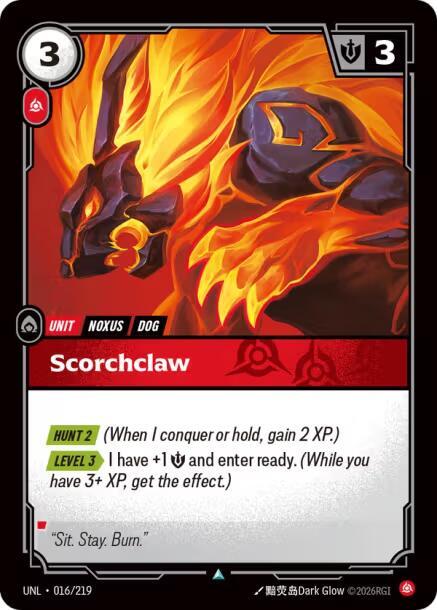 Scorchclaw UNL 016/219 Uncommon