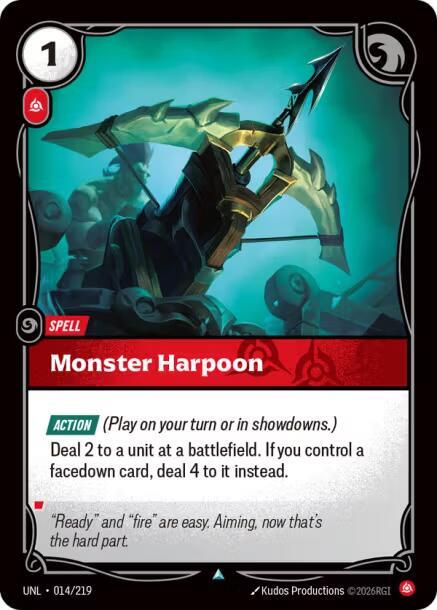 Monster Harpoon UNL 014/219 Uncommon