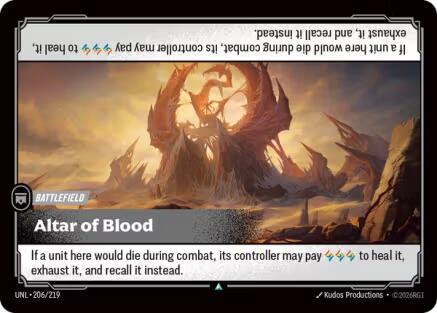 Altar of Blood UNL 206/219 Uncommon