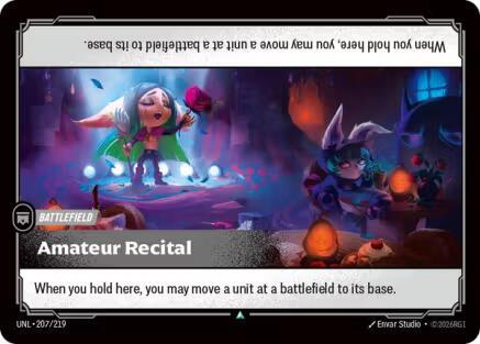 Amateur Recital UNL 207/219 Uncommon