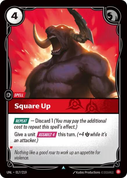 Square Up UNL 017/219 Uncommon