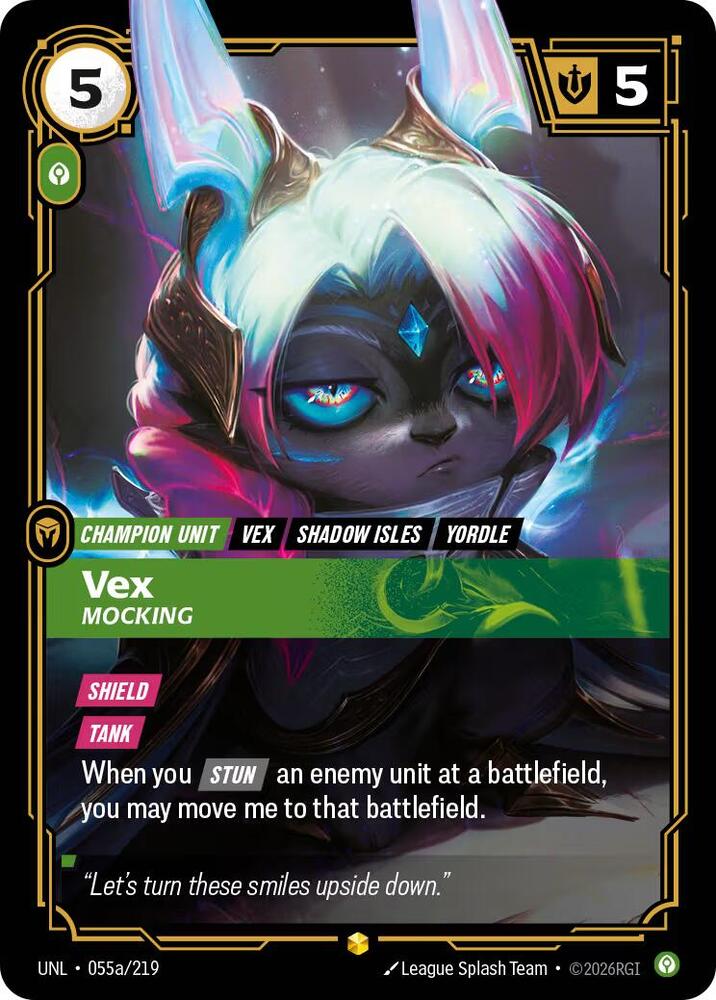 Vex - Mocking (Alternate Art) UNL 055a/219 Showcase