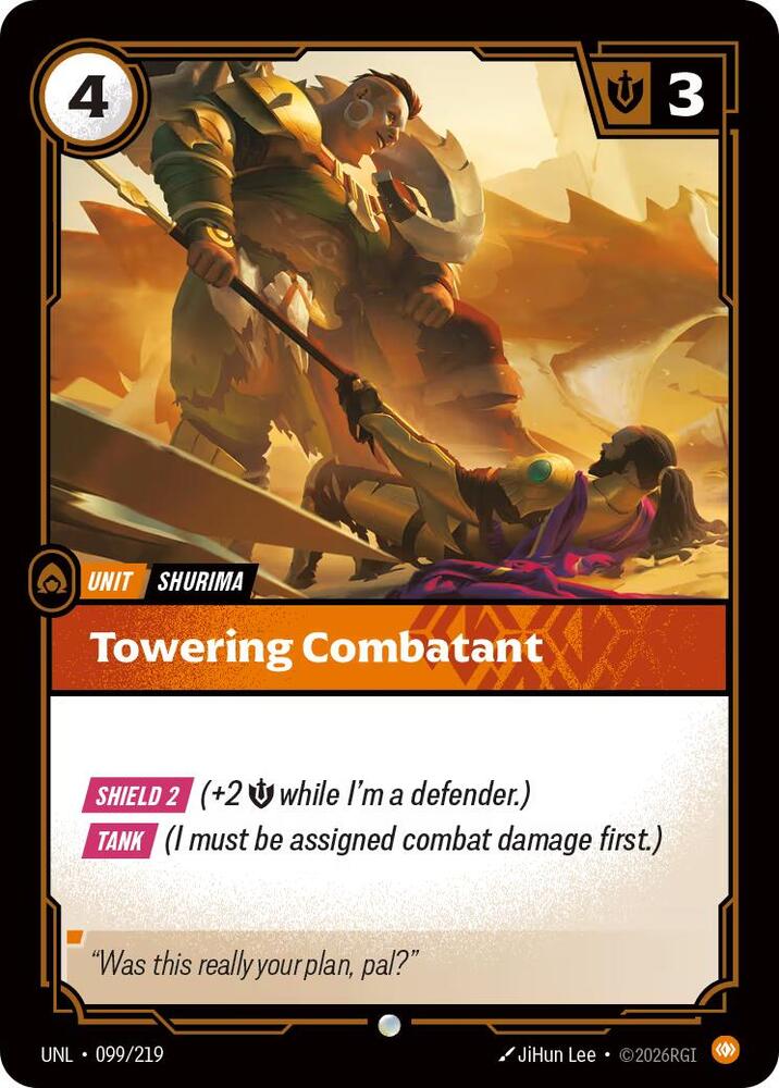 Towering Combatant UNL 099/219 Common