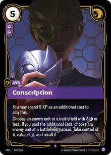 Conscription UNL 140/219 Rare