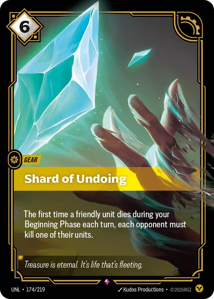 Shard of Undoing UNL 174/219 Rare