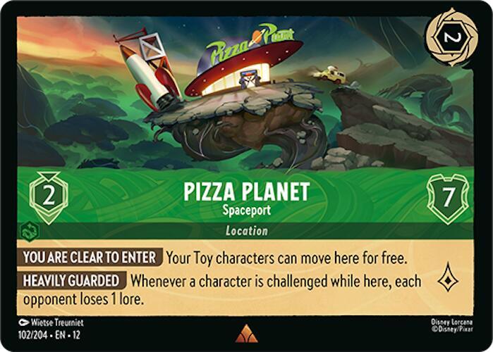 Pizza Planet - Spaceport 102/204 Rare Wilds Unknown NM