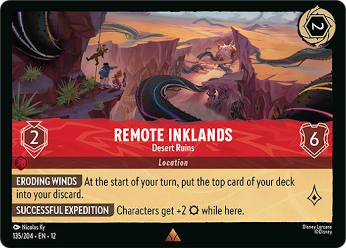Remote Inklands - Desert Ruins 135/204 Rare Wilds Unknown NM