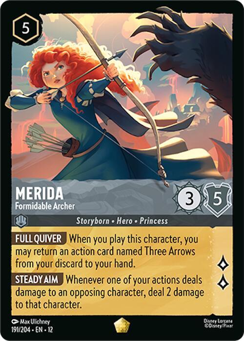 Merida - Formidable Archer 191/204 Legendary Wilds Unknown NM